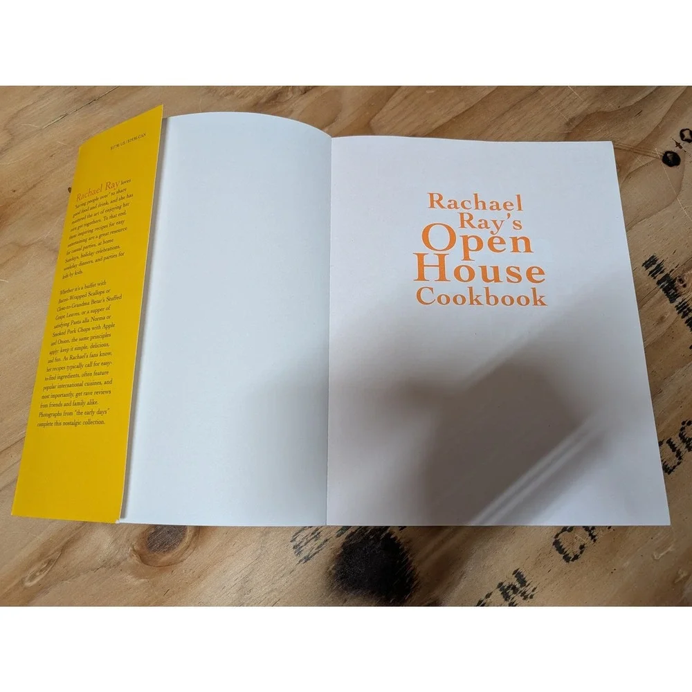 Rachael Ray Open House Cookbook Unisex OS Yellow Excellent Easy Entertaining